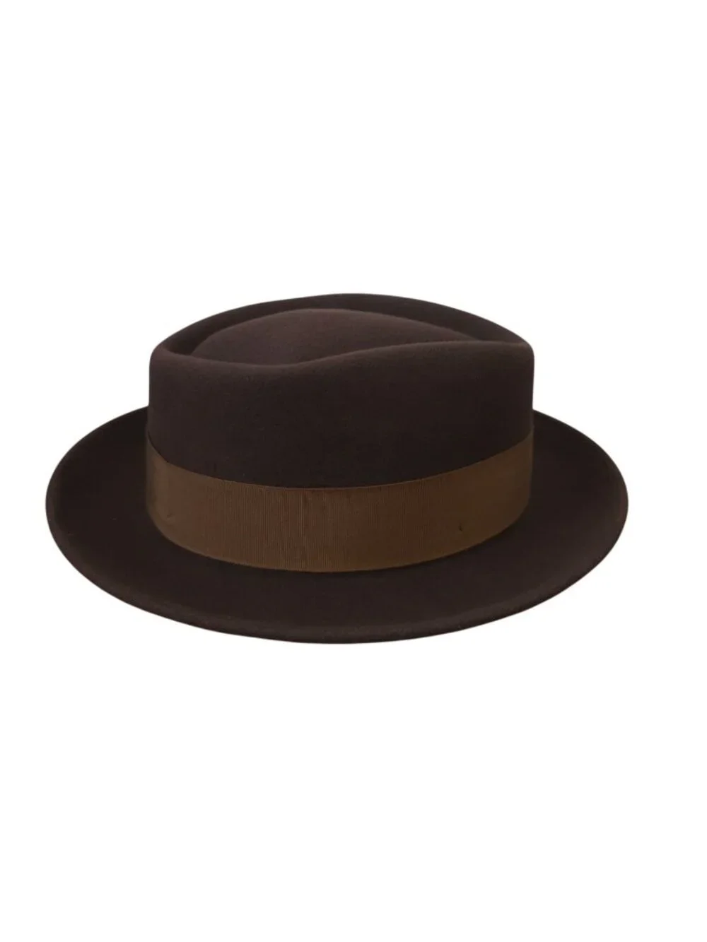 Goorin Bros Brown Wool Fedora Hat w/ Feather Accent Sz M (7US) - Made In USA - Picture 3 of 8